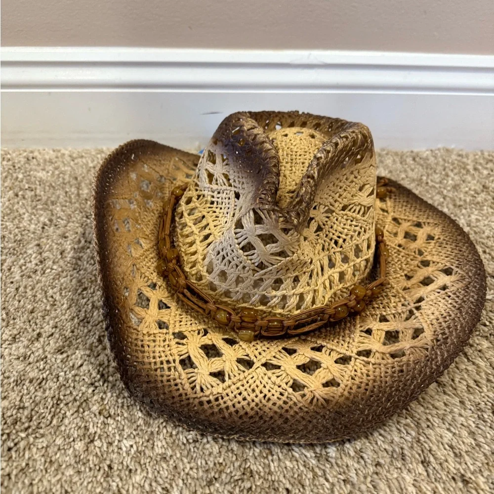 Stylish Woven Cowboy Hat - Picture 4 of 6